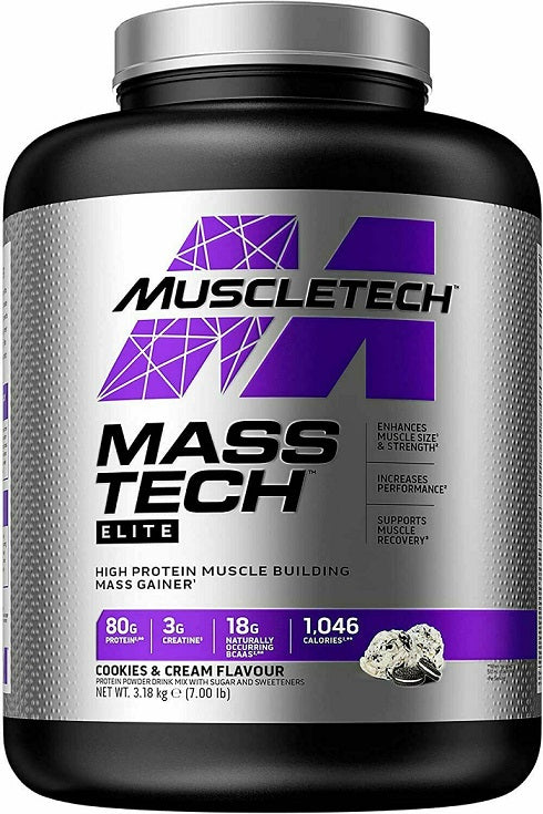 Mass-Tech Elite, Cookies & Cream - 3180 grams - MuscleTech