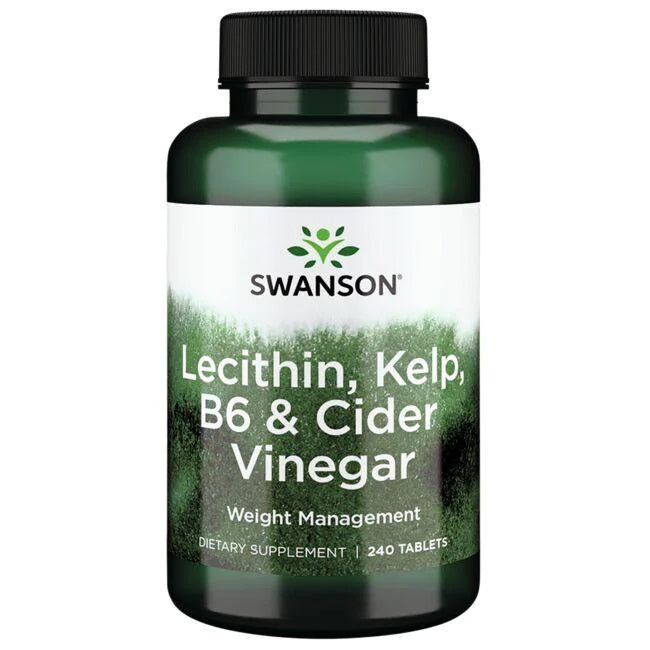 Lecithin, Kelp, B6 & Cider Vinegar - 240 tablets - Swanson