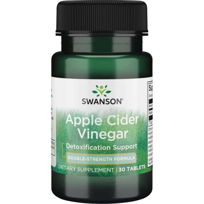 Apple Cider Vinegar, 200mg Double-Strength - 30 tablets - Swanson