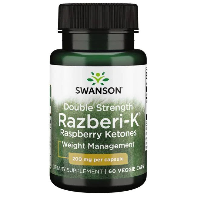 Double Strength Razberi-K, 200mg - 60 vcaps - Swanson