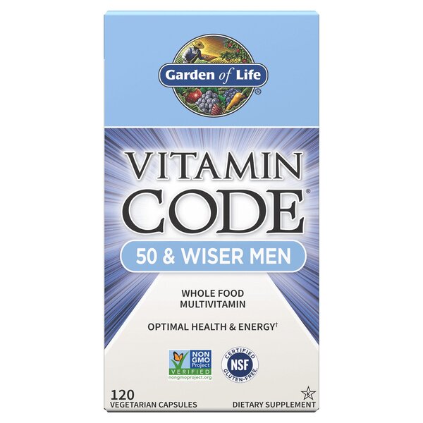 Vitamin Code 50 & Wiser Men - 120 vcaps - Garden of Life