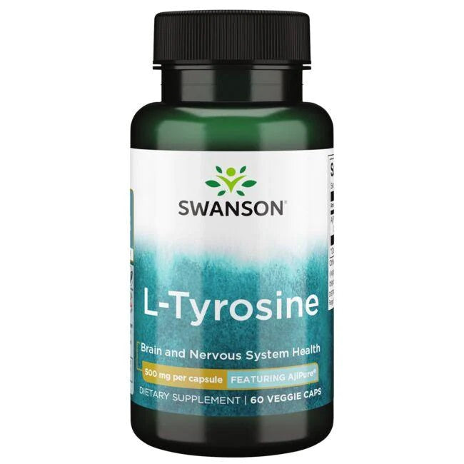 L-Tyrosine, 500mg - 60 vcaps - Swanson