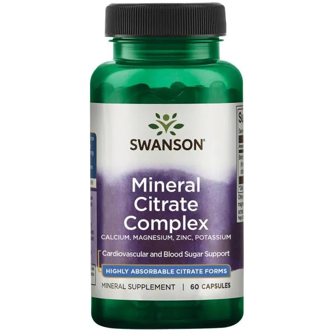 Mineral Citrate Complex - 60 caps - Swanson