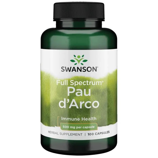 Full Spectrum Pau d'Arco, 500mg - 100 caps - Swanson