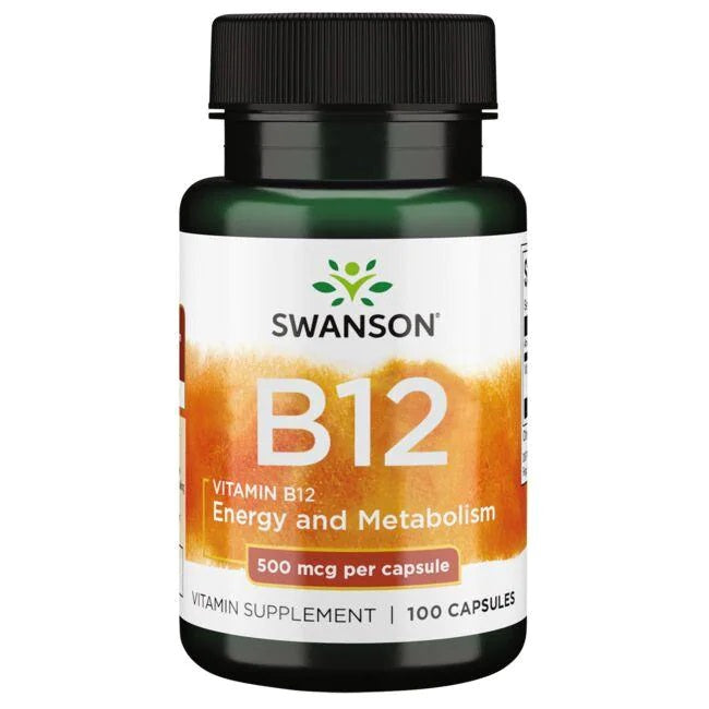 Vitamin B12, 500mcg - 100 caps - Swanson