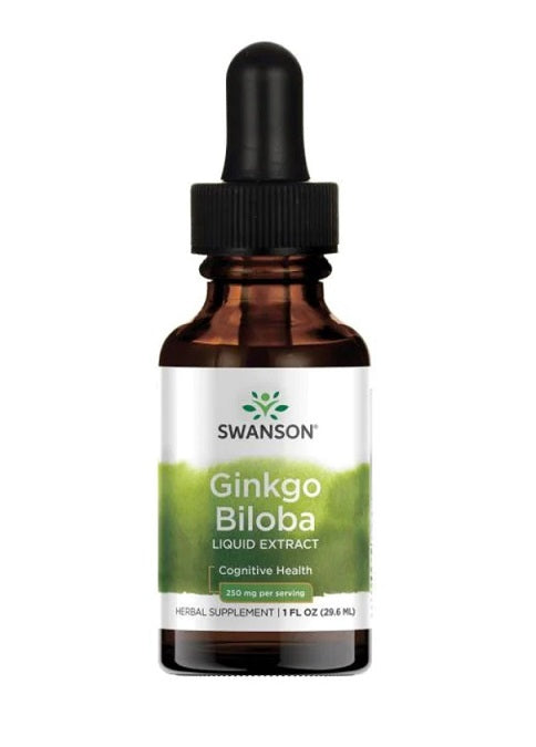 Ginkgo Biloba Liquid Extract, 250mg - 29.6 ml. - Swanson