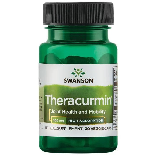 Theracurmin, 100mg High Absorption - 30 vcaps - Swanson