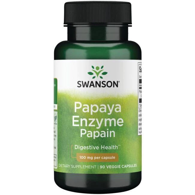 Papaya Enzyme Papain, 100mg - 90 vcaps - Swanson