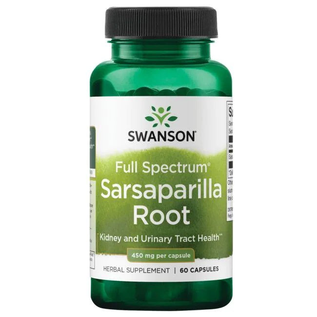 Full Spectrum Sarsaparilla Root, 450mg - 60 caps - Swanson
