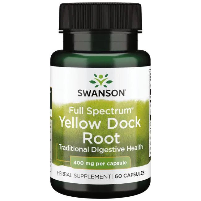 Full Spectrum Yellow Dock Root, 400mg - 60 caps - Swanson