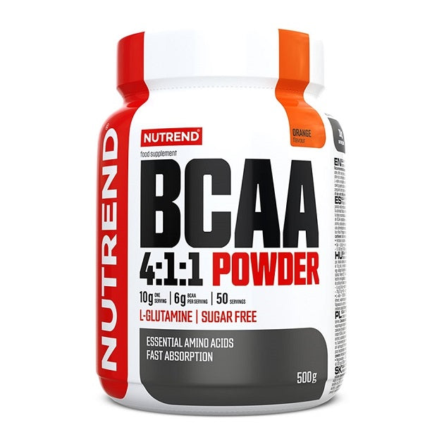 BCAA 4:1:1 Powder, Orange - 500 grams - Nutrend
