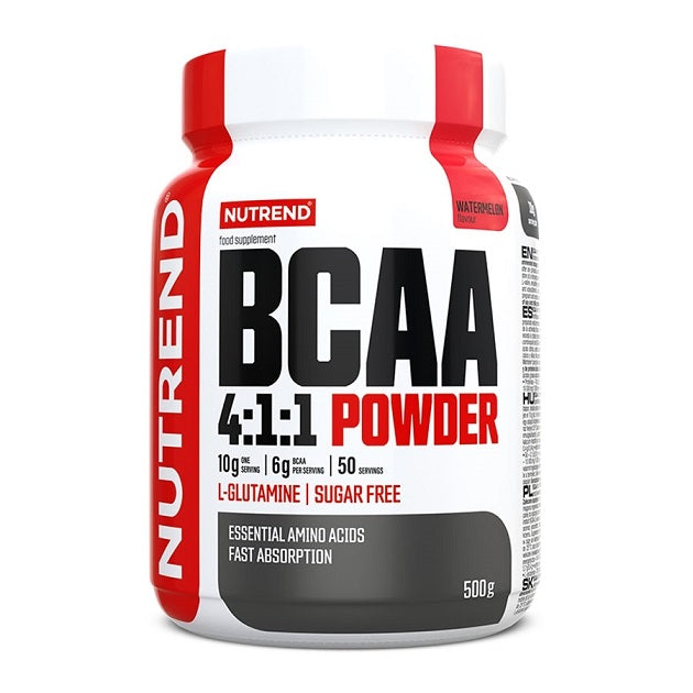 BCAA 4:1:1 Powder, Watermelon - 500 grams - Nutrend