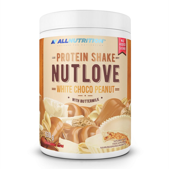 Nutlove Protein Shake, White Choco Peanut - 630 grams - Allnutrition