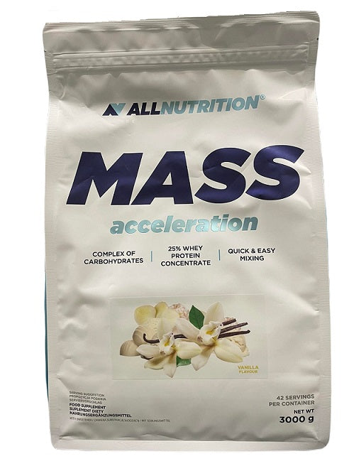 Mass Acceleration, Vanilla - 3000 grams - Allnutrition
