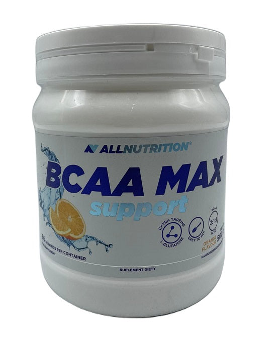 BCAA Max Support, Orange - 500 grams - Allnutrition