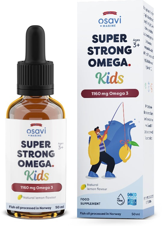 Super Strong Omega Kids, 1160mg Omega 3 (Lemon) - 50 ml. - Osavi