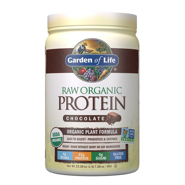 Raw Protein, Chocolate - 660 grams - Garden of Life