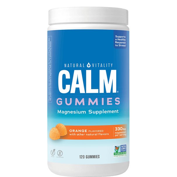 Calm Gummies, Orange - 120 gummies - Natural Vitality