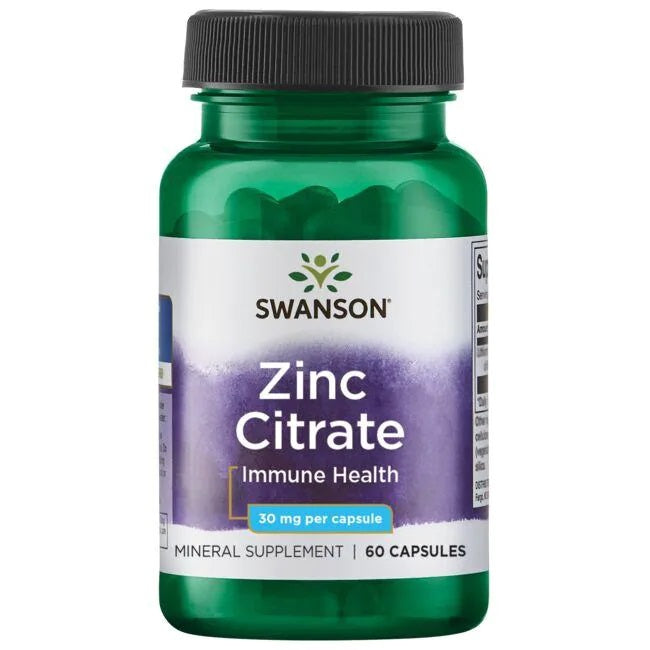 Zinc Citrate, 30mg - 60 caps - Swanson