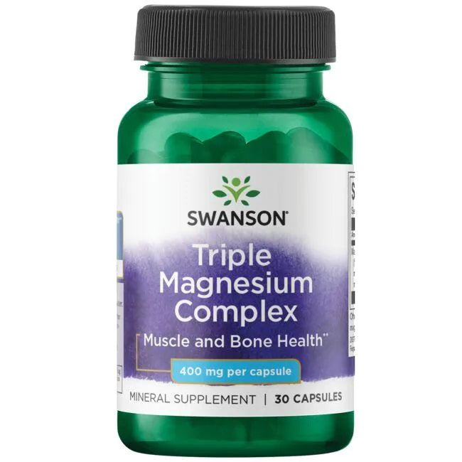 Triple Magnesium Complex, 400mg - 30 caps - Swanson