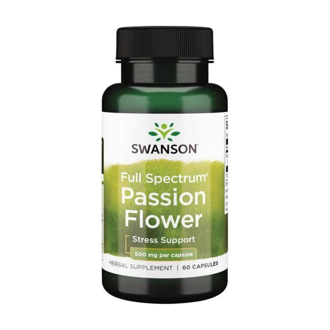 Full Spectrum Passion Flower, 500mg - 60 caps - Swanson