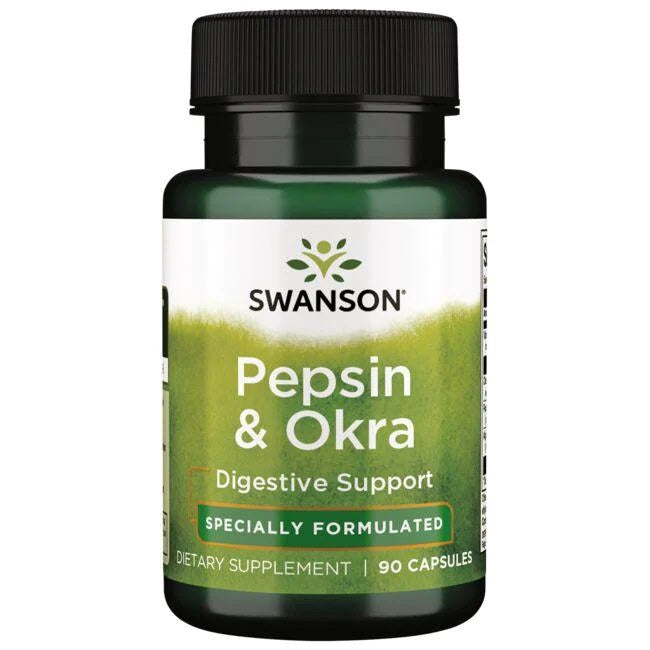 Pepsin & Okra - 90 caps - Swanson