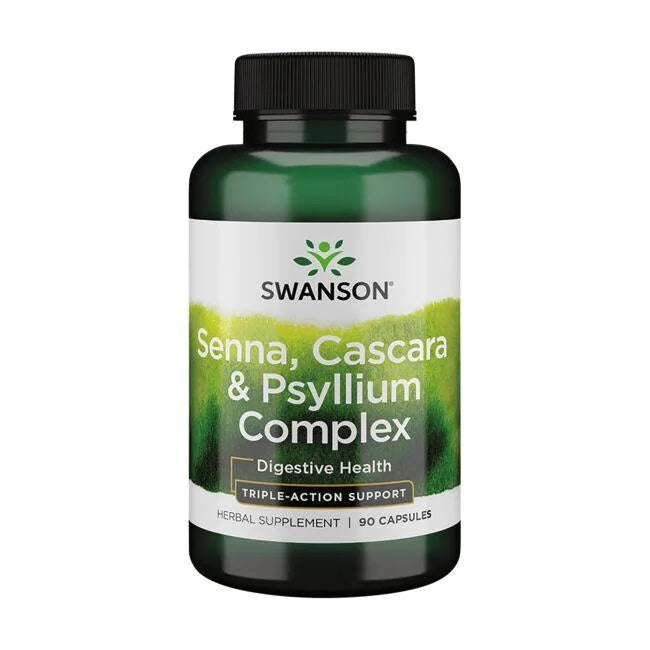 Senna, Cascara & Psyllium Complex - 90 caps - Swanson