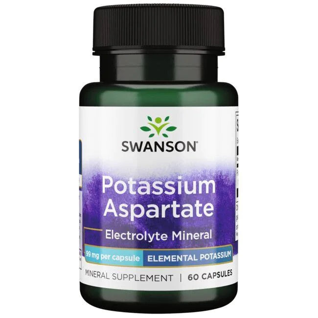 Potassium Aspartate, 99mg - 60 caps - Swanson