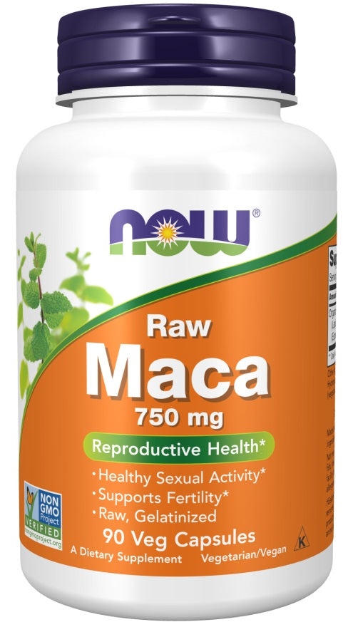 Maca 6:1 Concentrate, 750mg RAW - 90 vcaps - NOW Foods