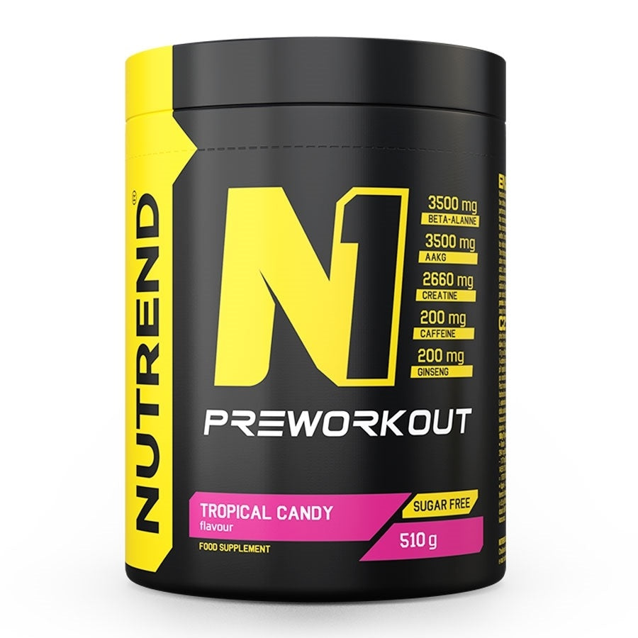N1 Pre-Workout, Tropical Candy - 510 grams - Nutrend