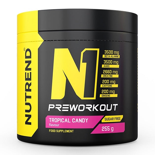 N1 Pre-Workout, Tropical Candy - 255 grams - Nutrend
