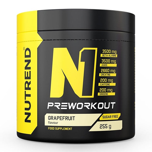 N1 Pre-Workout, Grapefruit - 255 grams - Nutrend