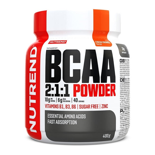 BCAA 2:1:1 Powder, Fresh Orange - 400 grams - Nutrend