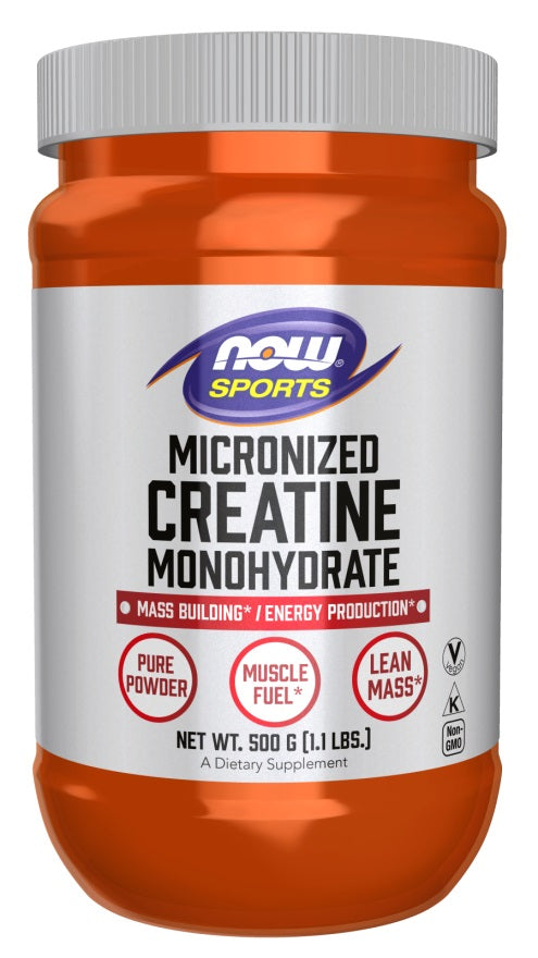 Micronized Creatine Monohydrate - 500 grams - NOW Foods