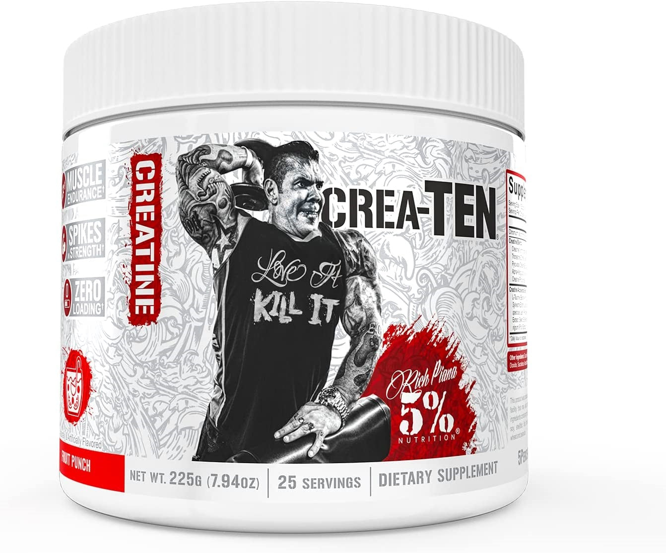 Crea-TEN - Legendary Series, Fruit Punch - 225 grams - 5% Nutrition