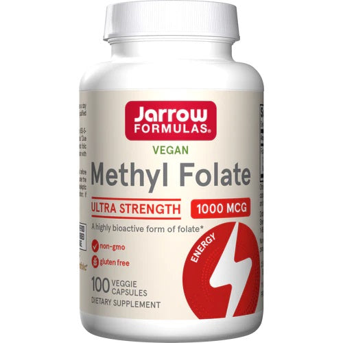 Methyl Folate, 1000mcg - 100 vcaps - Jarrow Formulas