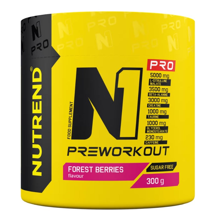 N1 Pro Pre-Workout, Forest Berries - 300 grams - Nutrend