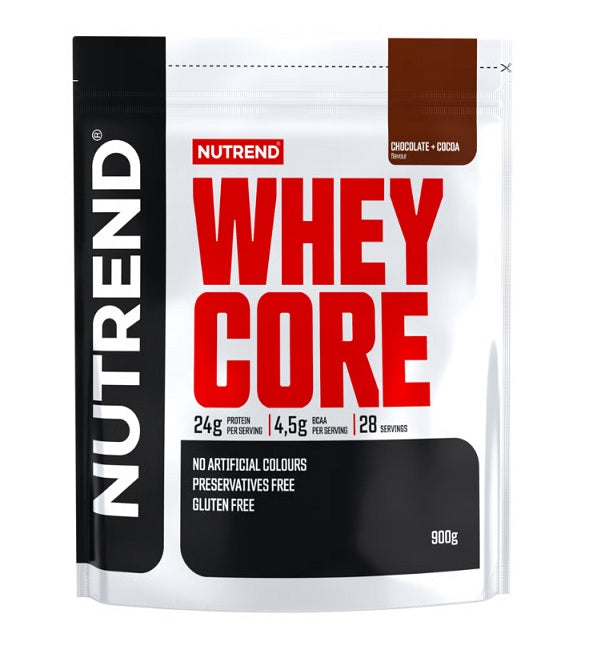 Whey Core, Chocolate + Cocoa - 900 grams - Nutrend
