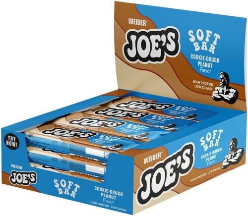 Joe's Soft Bar, Cookie Dough Peanut - 12 x 50g - Weider