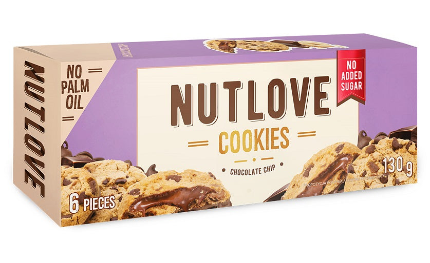 Nutlove Cookies, Chocolate Chip - 6 cookies - Allnutrition