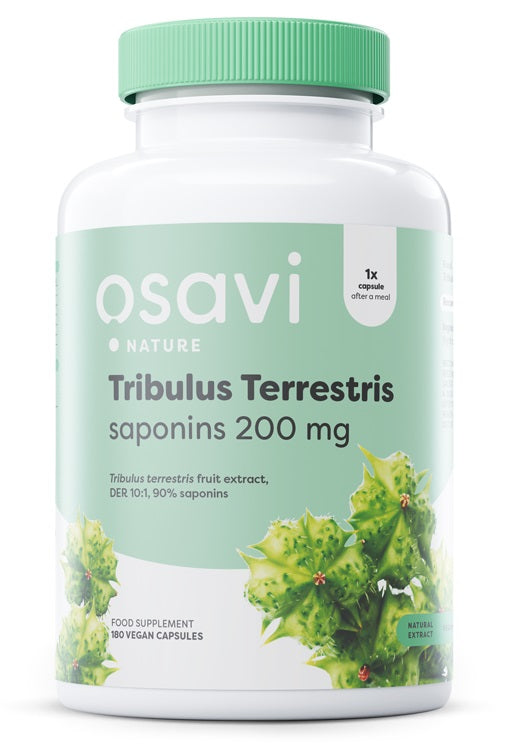 Tribulus Terrestris, Saponins 200mg - 180 vegan caps - Osavi