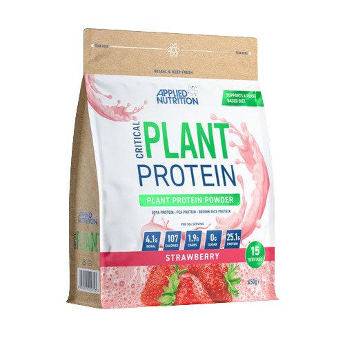 Critical Plant Protein, Strawberry - 450 grams - Applied Nutrition