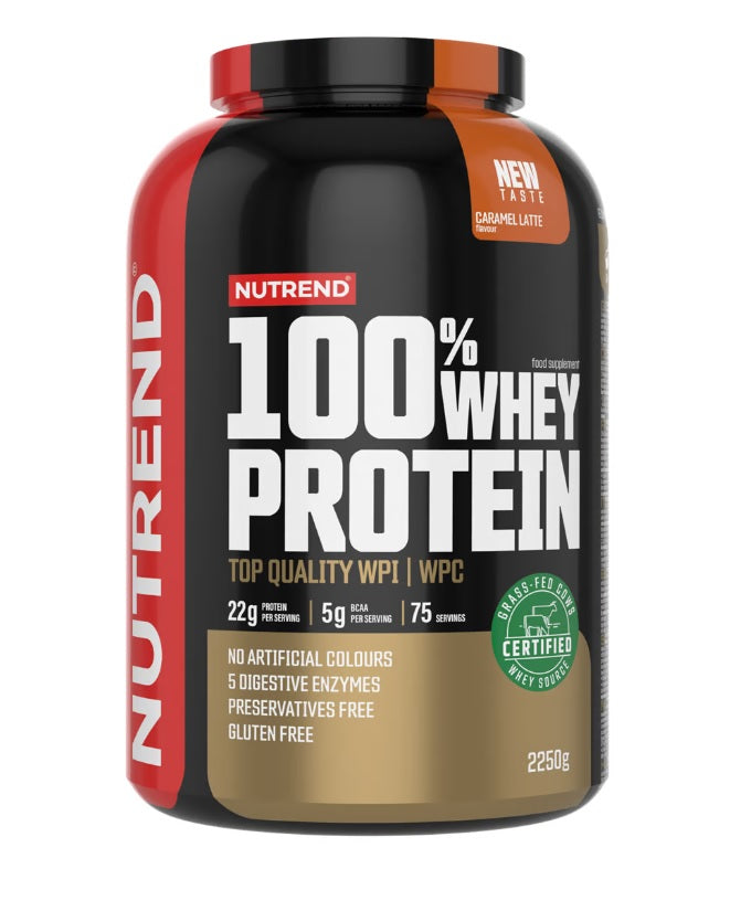 100% Whey Protein, Caramel Latte - 2250 grams - Nutrend