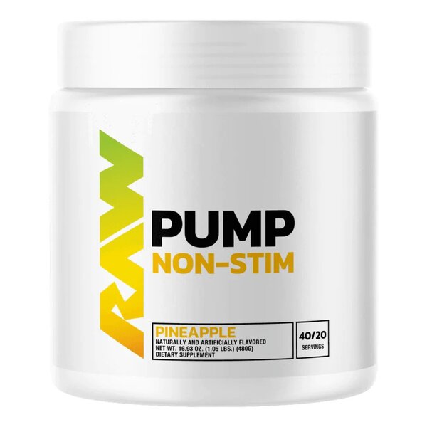 Pump Non-Stim, Strawberry Lemonade - 480 grams - Raw Nutrition