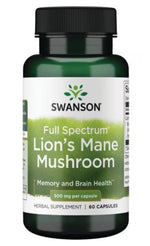 Full Spectrum Lion's Mane Mushroom, 500mg - 60 caps - Swanson