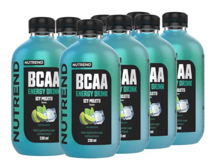 BCAA Energy Drink, Icy Mojito - 8 x 330 ml. - Nutrend