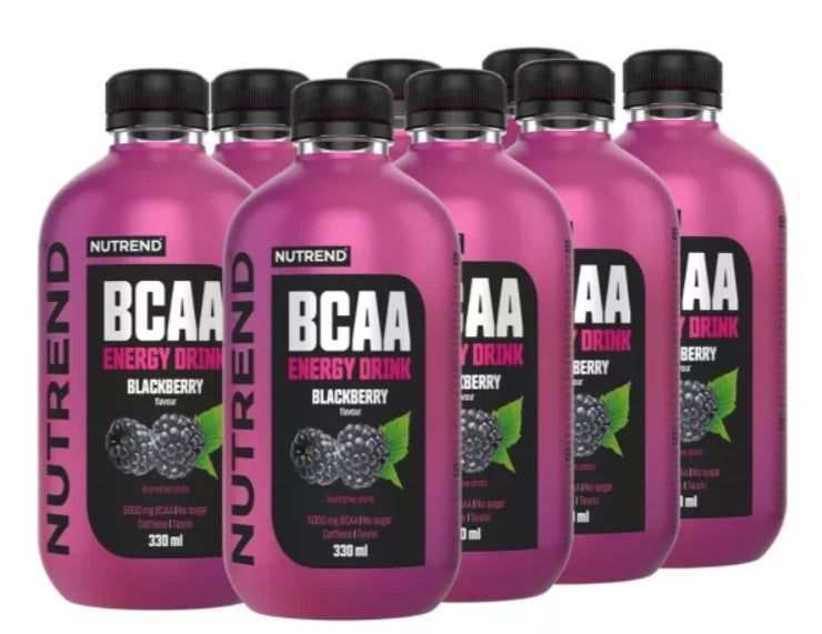 BCAA Energy Drink, Blackberry - 8 x 330 ml. - Nutrend