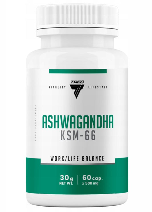 Ashwagandha KSM-66, 500mg - 60 caps - Trec Nutrition