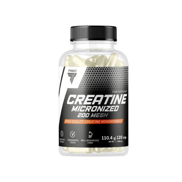 Creatine Micronized 200 Mesh - 120 caps - Trec Nutrition