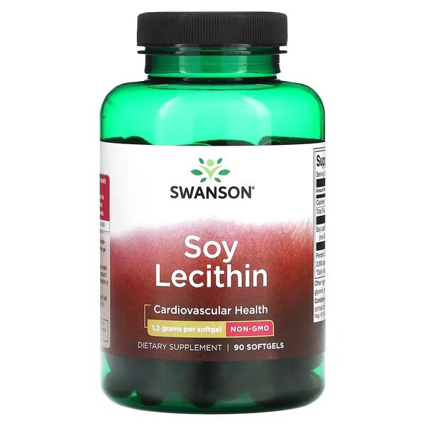 Soy Lecithin, 1200mg - 90 softgels - Swanson